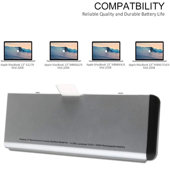 Apple MacBook Pro Rechargeable Battery 13 Inch A1280 A1278 (2008 Version). - Picture 5 of 14